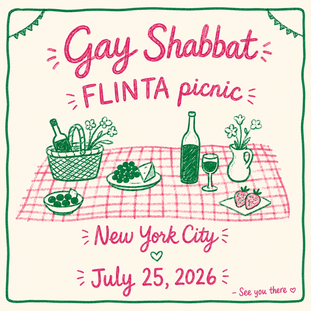 Gay Shabbat x Flinta Picnic 2.0